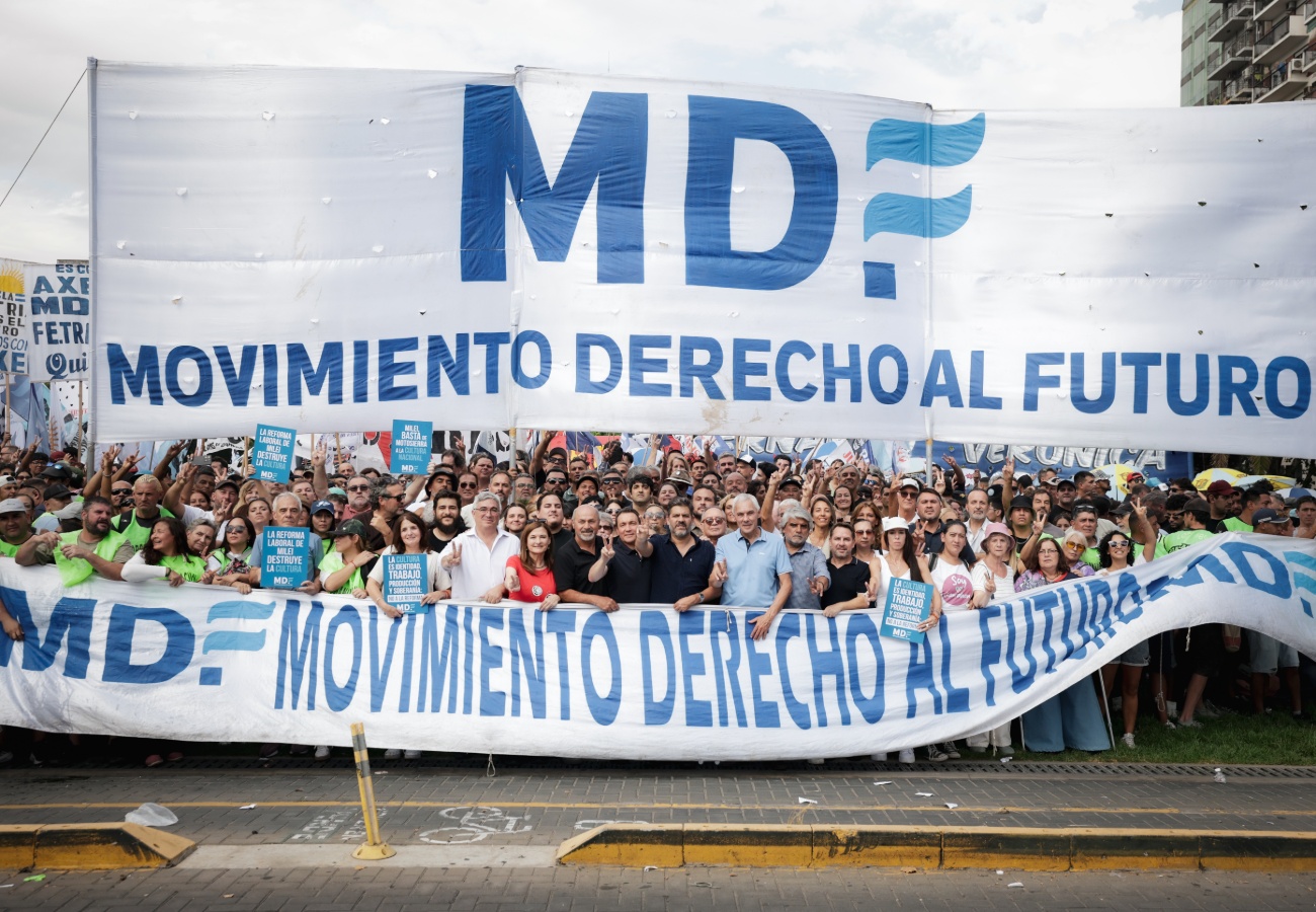 Imagen de Junto a Axel y al movimiento obrero, el MDF movilizó contra la reforma laboral